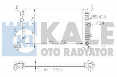 KALE OTO RADYATOR 151200 -  Радиатор, охлаждение двигателя